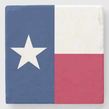 Texas Flag Lone Star State Proud Texan Rustic Stone Coaster by Classicville at Zazzle