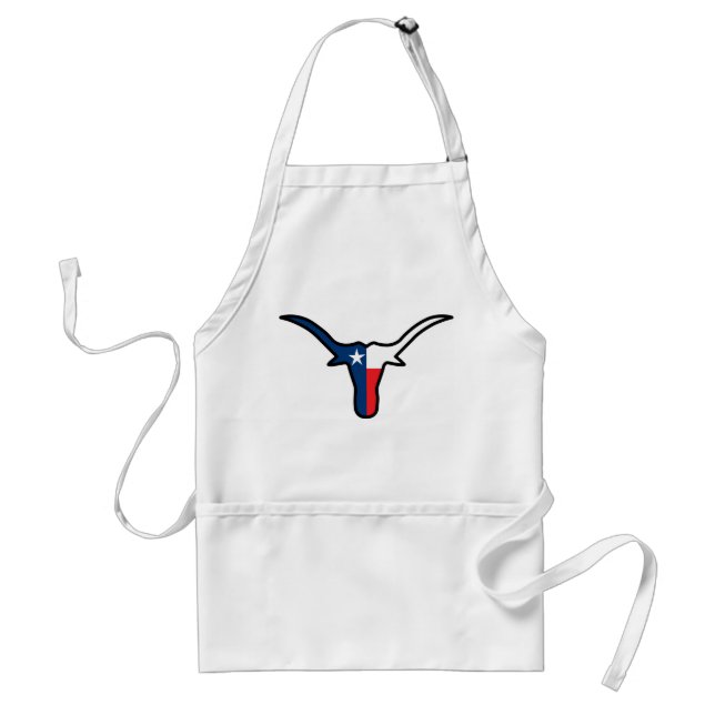 Texas Flag Longhorn Adult Apron (Front)