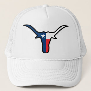 Texas Flag Longhorn Trucker Hat