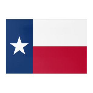 Texas Flag: Longhorns, The Texan Lone Star State Acrylic Print