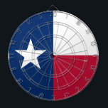 Texas Flag: Longhorns, The Texan Lone Star State Dart Board<br><div class="desc">The Lone Star Flag: A Symbol of Texas Independence - The Texas flag, with its bold blue field and solitary white star, is one of the most recognizable state flags in the United States. Its simple yet striking design carries a rich history and powerful symbolism, reflecting the state's unique journey...</div>