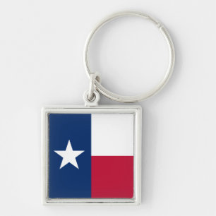 Texas Flag: Longhorns, The Texan Lone Star State Keychain