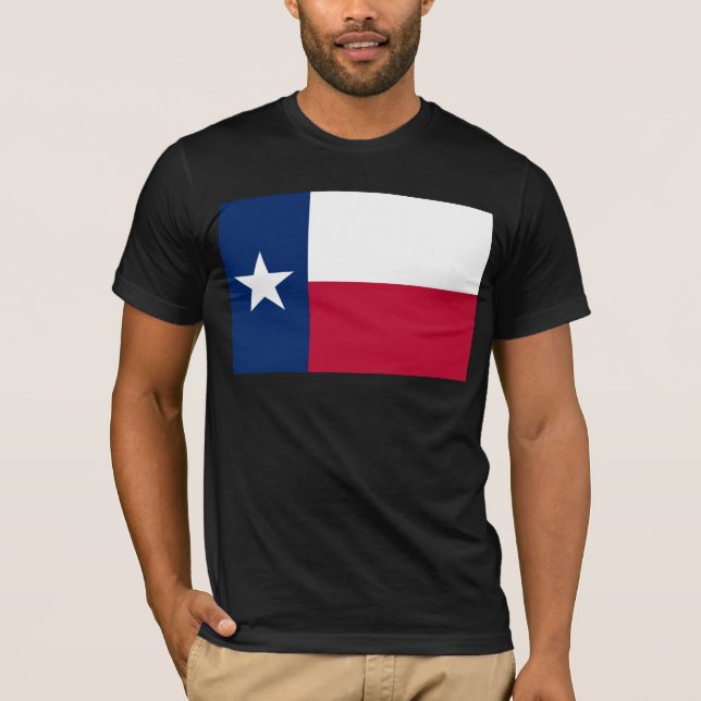 Texas Flag: Longhorns, The Texan Lone Star State T-Shirt (Front)