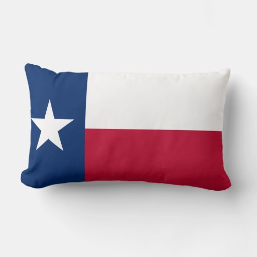 Texas flag lumbar pillow