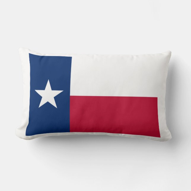 Texas Flag Lumbar Pillow (Front)
