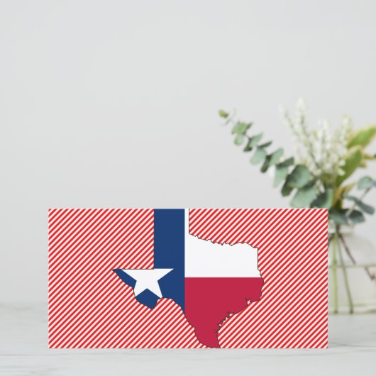 Texas Flag Map (Standing Front)
