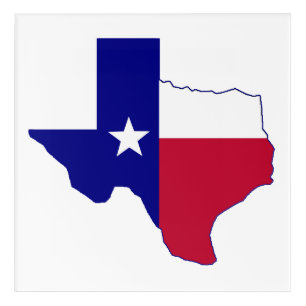 Texas Flag Map Acrylic Print