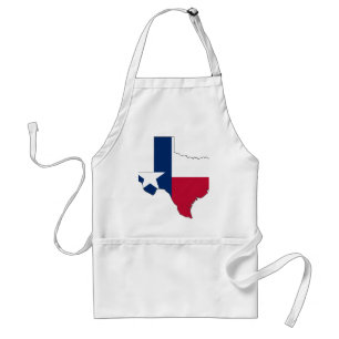 Texas Flag Map Adult Apron