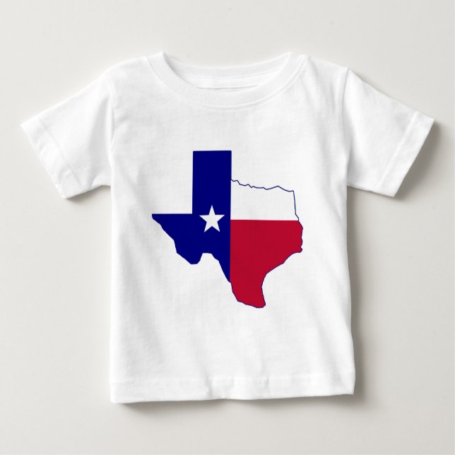 Texas Flag Map Baby T-Shirt (Front)