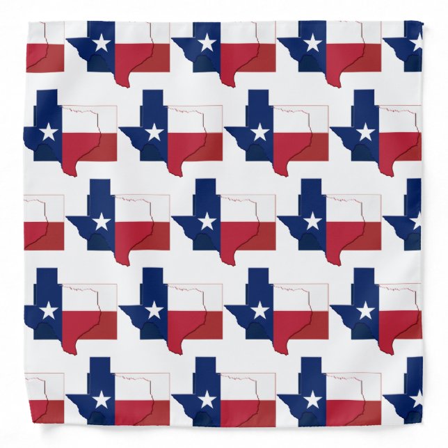 TEXAS Flag Map Bandana (Front)