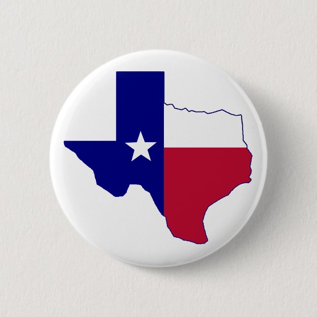 Texas Flag Map Button (Front)