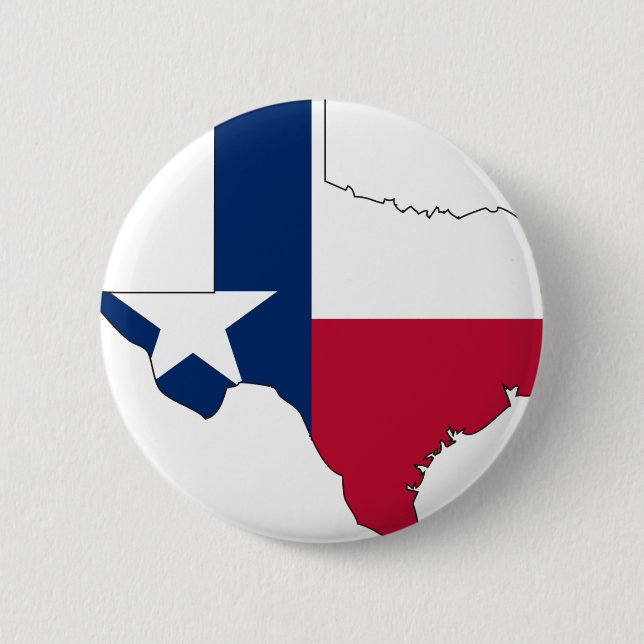 Texas Flag Map Button (Front)