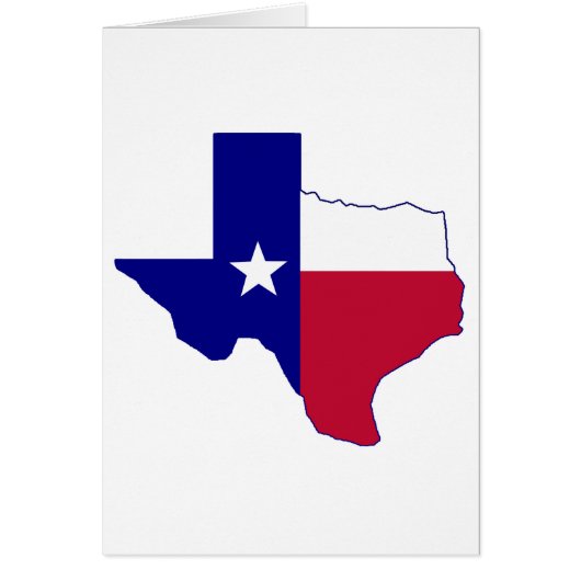 Texas Flag Map Cards (Front)