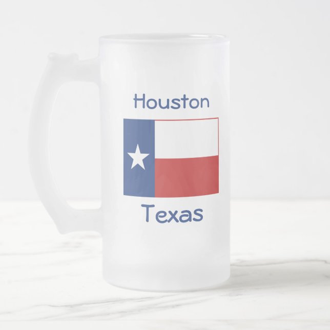 Texas Flag Map City Mug (Left)