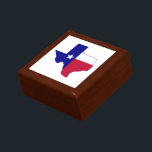 Texas Flag Map Gift Box<br><div class="desc">Show your Texas pride with this beautiful red,  white and blue Texas map flag. Great gift for that special Lone Star Texan.</div>