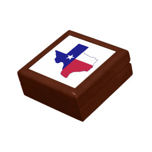 Texas Flag Map Gift Box