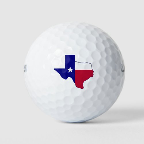Texas Flag Map Golf Balls