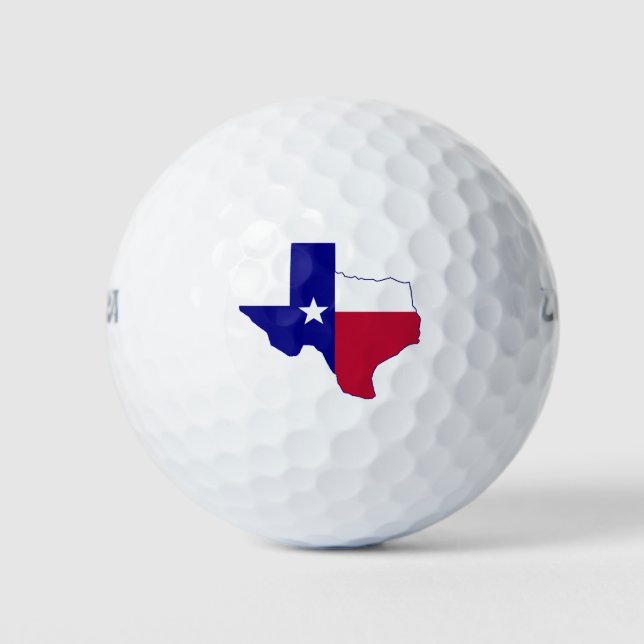 Texas Flag Map Golf Balls (Front)