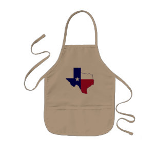 Texas Flag Map Kids' Apron
