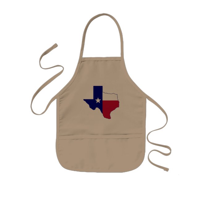 Texas Flag Map Kids' Apron (Front)