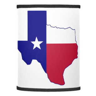 Texas Flag Map Lamp Shade