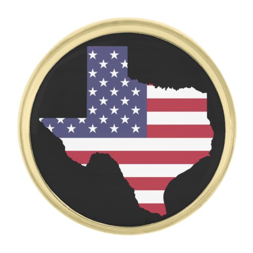 Texas Flag Map Lapel Pin