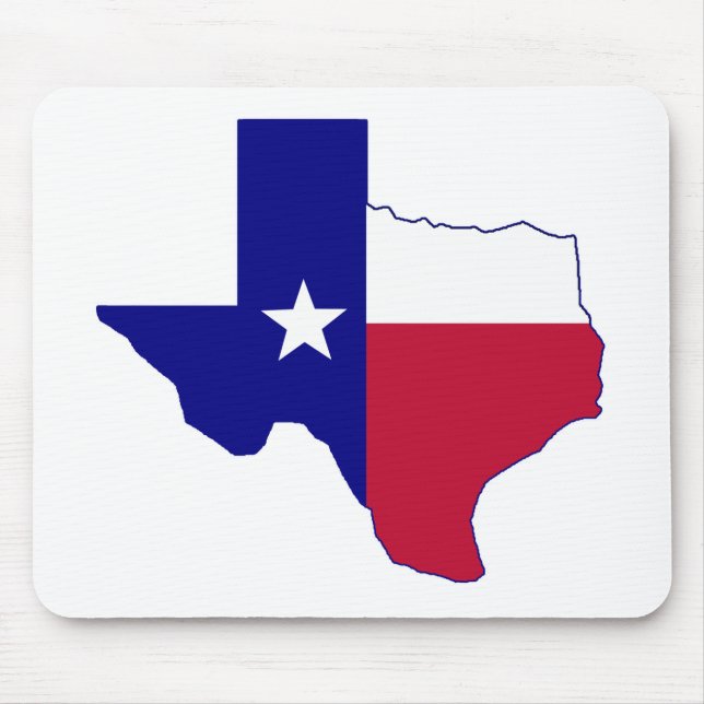 Texas Flag Map Mouse Pad (Front)