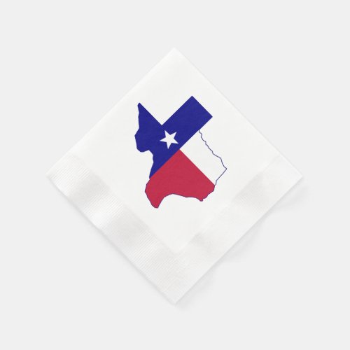 Texas Flag Map Napkins