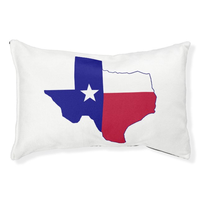 Texas Flag Map Pet Bed (Front)