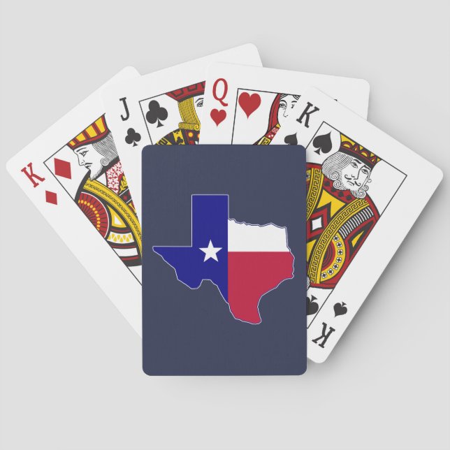 Texas Flag Map Poker Cards (Back)