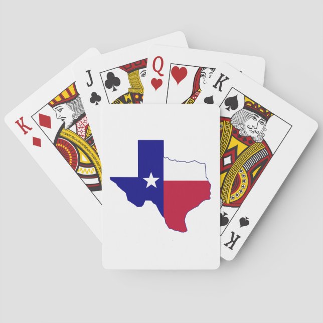 Texas Flag Map Poker Cards (Back)