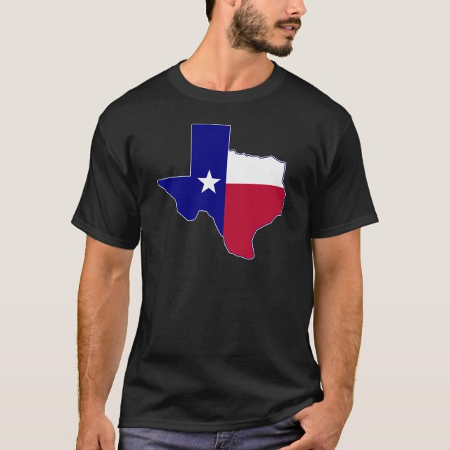 Texas Flag Map T-Shirt (Front)