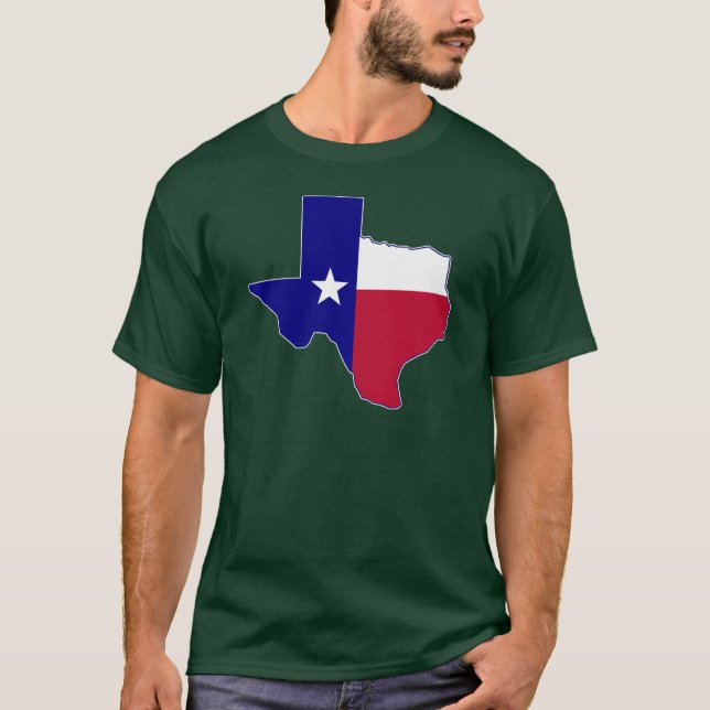 Texas Flag Map T-Shirt (Front)