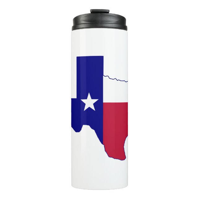 Texas Flag Map Thermal Tumbler (Front)