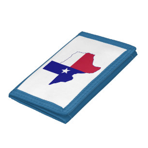 Texas Flag Map Trifold Wallet