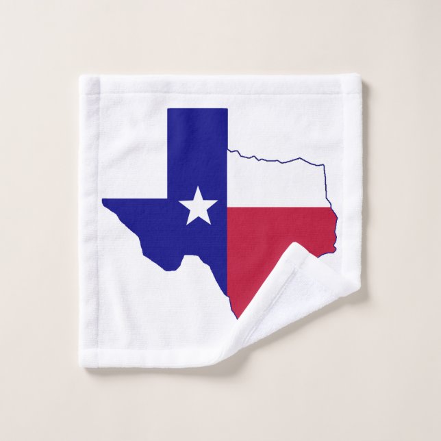 Texas Flag Map Wash Cloth (Wash Cloth)