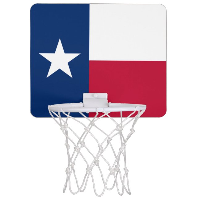 Texas Flag Mini Basketball Hoop (Front)
