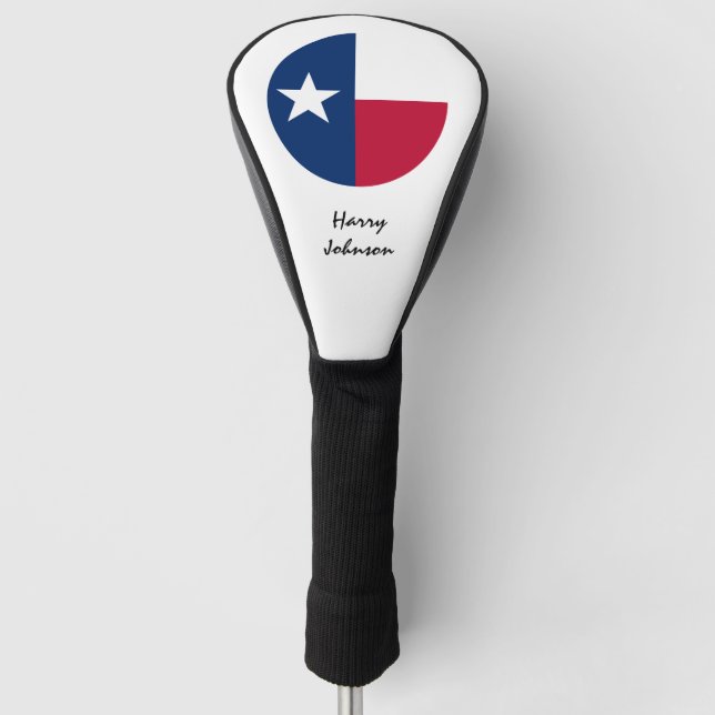 Texas Flag, Monogrammed Golf Clubs Covers USA (Front)