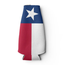 Texas Flag Name Bottle Cooler