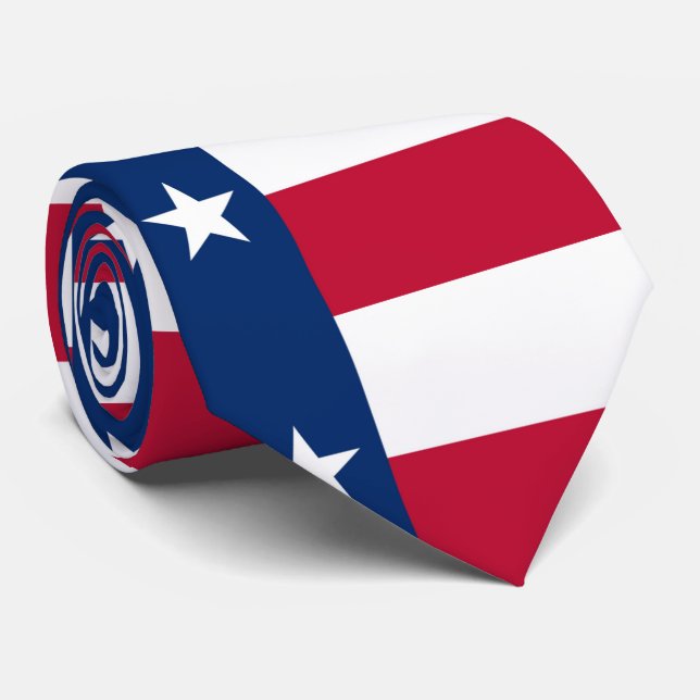 Texas Flag Neck Tie (Rolled)