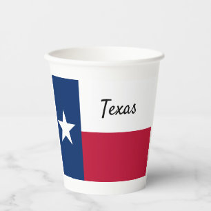 Texas flag Paper cup