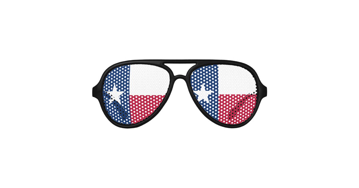 Texas flag party shades | Texan costume glasses | Zazzle