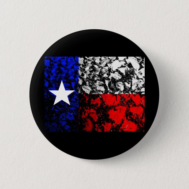 Texas Flag Pinback Button (Front)
