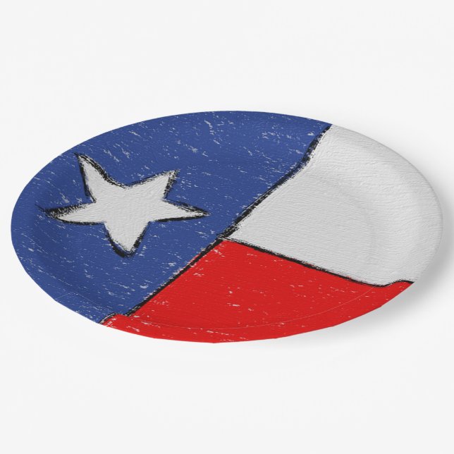 Texas Flag Plates (Angled)