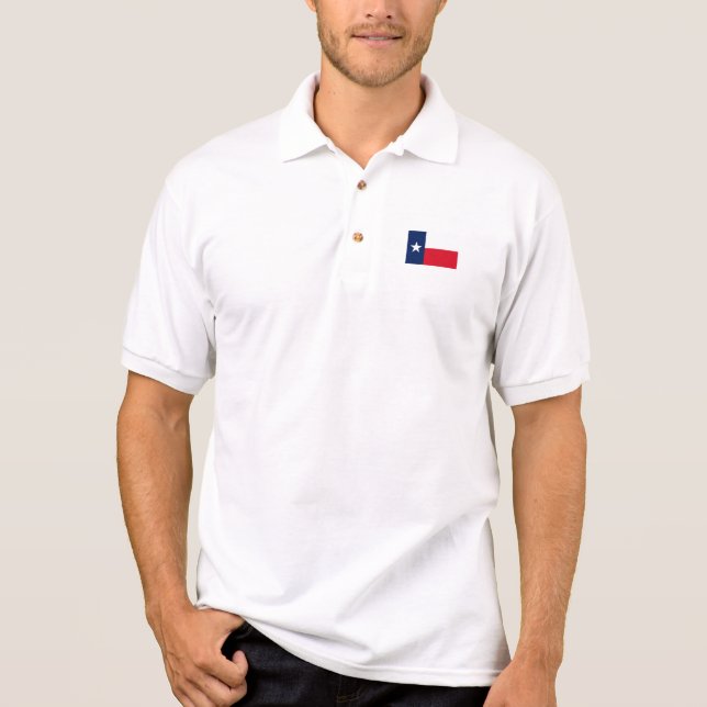 TEXAS Flag - Polo Shirt (Front)