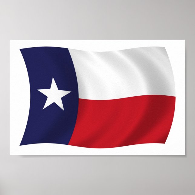 Texas Flag Poster Print (Front)