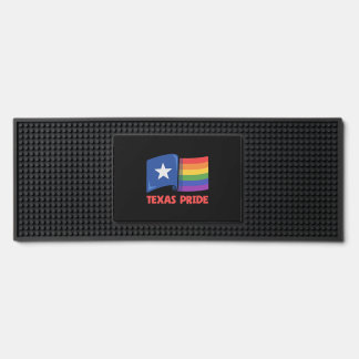 Texas Flag Rainbow Design for proud LGBT+ Texans Bar Mat