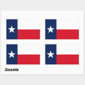 TEXAS Flag - Rectangular Sticker | Zazzle