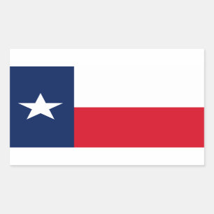 TEXAS Flag - Rectangular Sticker