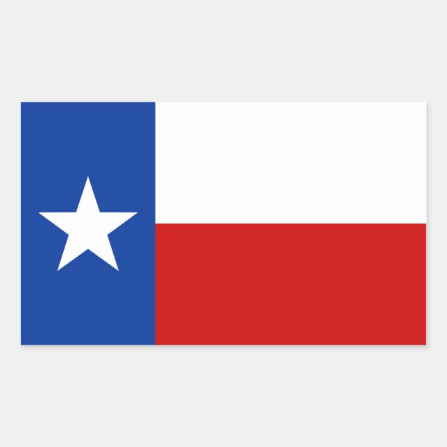 texas flag rectangular sticker (Front)